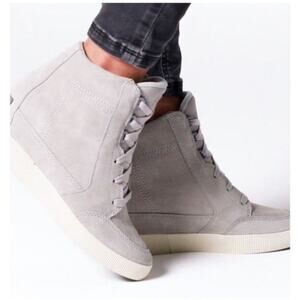 Sorel Women's Out N About Wedge - Dove/Quarry Size 7